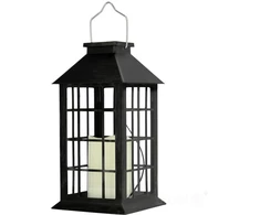 0,02W LED lauko šviestuvas su saulės baterija CANDELIO, juodas, 2700K, IP44