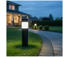 0,06W LED įsmeigiamas šviestuvas su saulės baterija AURORA, juodas, 4000K, IP44
