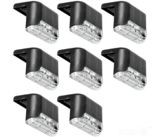 0,06W LED prožektorius su saulės baterija PHOTON, juodas, 3000K, IP44, 8vnt. pakuotė