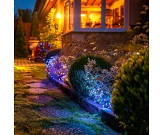 0,12W LED girlianda su saulės baterija SOLAR, juoda, RGB, IP44