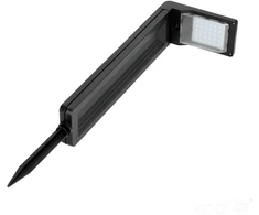 0,2W LED įsmeigiamas šviestuvas su saulės baterija SPIKE, juodas, 6500K, IP44