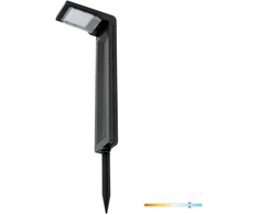 0,2W LED įsmeigiamas šviestuvas su saulės baterija SPIKE, juodas, 6500K, IP44