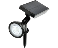 0,5W LED įsmeigiamas šviestuvas su saulės baterija LANCE, juodas, 6000K, IP44