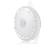 Lubinis šviestuvas 0,5W LED paviršinis belaidis šviestuvas su baterija ir judesio davikliu, baltas, 4000K