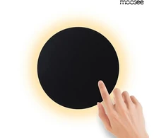 0,7-3W LED sieninis šviestuvas SHADOW SUN 25, juodas, 3000K, su jutikliu - šviestuvas įjungiamas/išjungiamas prisilietus