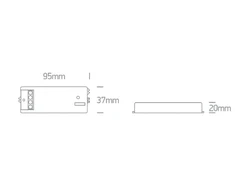 1 kanalo RF + BLUETOOTH/DALI/1-10V LED valdiklis, 89102L
