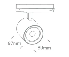 10/15/20W LED akcentinis šviestuvas į 3 fazių bėgelius, baltas, 3000/3500/4000K, 65634BT/W/V