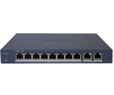 Maršrutizatorius 10 prievadų, 8 PoE komutatorius Hikvision DS-3E1510P-EI/M(B)