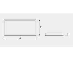 100W įleidžiama LED panelė AGAT CLEAN 1200X600mm, balta, 4000K, IP65, DALI