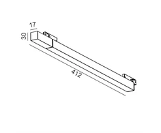100W maitinimo šaltinis, skirtas magnetinei sistemai PICO_LINE, 24V, juodas