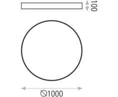 100W paviršinis/pakabinamas šviestuvas ISIA, baltas, 2700K, P345399PB