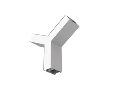 10,2W LED linijinio šviestuvo OFFICE LINEAR Y formos sujungimas, pilkas, 3000/4000K, opalinis dangtelis