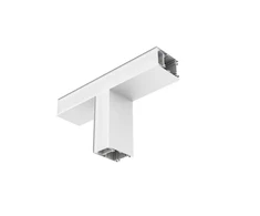 10,2W LED linijinio šviestuvo OFFICE LINEAR T formos sujungimas, baltas, 3000/4000K, mikroprizmatinis dangtelis