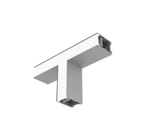 10,2W LED linijinio šviestuvo OFFICE LINEAR T formos sujungimas, pilkas, 3000/4000K, opalinis dangtelis