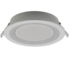 10,5W LED įleidžiamas šviestuvas PT 06, matinės baltos sp., 3000K/RGB