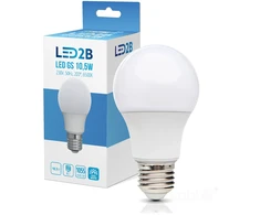 10,5W LED lemputė GS, E27, balta, 6500K, 200°