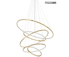105W LED pakabinamas šviestuvas RING SLIM L, aukso sp., 3000K