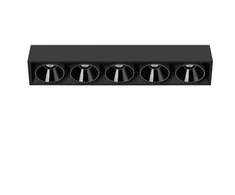 Lubinis šviestuvas 10,5W LED paviršinis šviestuvas Juodas FOSTER SURFACE REMOTE 5, juodas, 3000K