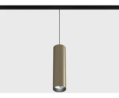 10,8W LED pakabinamas šviestuvas TUB M P į magnetinę sistemą IN_LINE, bronzos sp., 3000K, 48V, 50°, 2G