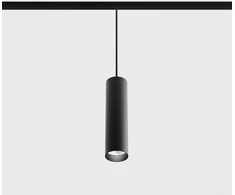 10,8W LED pakabinamas šviestuvas TUB M P į magnetinę sistemą IN_LINE, juodas, 3000K, 48V, 50°, 2G