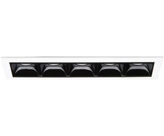 Ideal Lux 10W recessed lamp 5 lights LIKA, 3000K, transparent