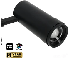 10W LED akcentinis šviestuvas į 3 fazių bėgelius NEXTRACK VISION, juodas, 3000/4000/5000K, 30-60°