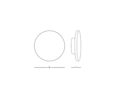 10W LED akustinis sieninis šviestuvas, pilkas, 3000K, 23236