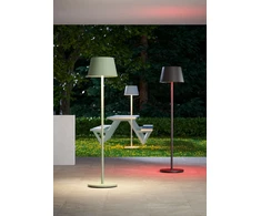 10W LED įkraunamas pastatomas lauko šviestuvas TESEO, matinės baltos sp., 2700/3000/4000K/RGB, dimeriuojamas, IP65, 90436