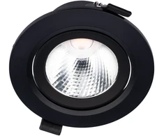 10W LED įleidžiamas pakreipiamas šviestuvas PT 08, matinės juodos sp., 4000K
