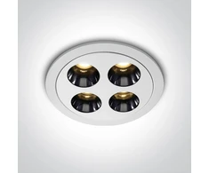 10W LED įleidžiamas šviestuvas, baltas, 3000K, 10110H/W/W