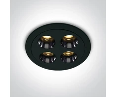 10W LED įleidžiamas šviestuvas, juodas, 3000K, 10110H/B/W