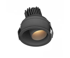10W LED įleidžiamas šviestuvas, juodas, 3000K, IP44, S174