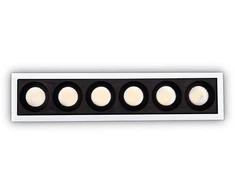 10W LED įleidžiamas šviestuvas LIKA, baltas korpusas/juodas reflektorius, 4000K, 341675