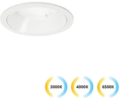 10W LED įleidžiamas šviestuvas LUIGI, baltas, 3000/4000/6500K, 4334900