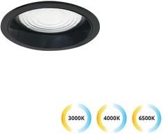10W LED įleidžiamas šviestuvas LUIGI, juodas, 3000/4000/6500K, 4334901
