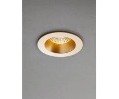 10W LED įleidžiamas šviestuvas MT 144 LED, aukso sp., 3000K