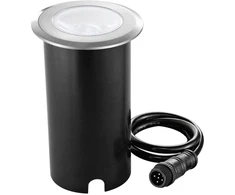 10W LED įmontuojamas fasado šviestuvas laiptų apšvietimui RUNNER, nikelio sp., RGB, IP67