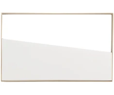 10W LED lubinis šviestuvas ALBA, baltos/aukso sp., CCT