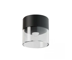10W LED lubinis šviestuvas, juodas, 3000K, S215