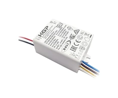 10W LED maitinimo šaltinis, baltas, 2,5-45V, 150-500mA, IP20, PUSH/DALI, KGP-10D