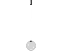 10W LED pakabinamas šviestuvas IRIDES, juodos sp./skaidrus, 3000K, 01-3959