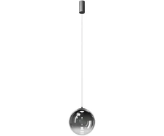 10W LED pakabinamas šviestuvas IRIDES, juodos/dūmų sp., 3000K, 01-3964