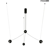 10W LED pakabinamas šviestuvas OCTO 3, juodas, 3000K