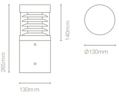 10W LED pastatomas lauko šviestuvas MERCAT, antracito sp., 3000/4000K, IP65
