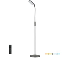 10W LED pastatomas šviestuvas TEILO, juodas, 3000/4000/6500K, dimeriuojamas