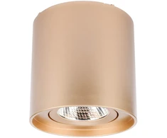 10W LED paviršinis pakreipiamas lubinis šviestuvas PC 01, matinės aukso sp., 3000K