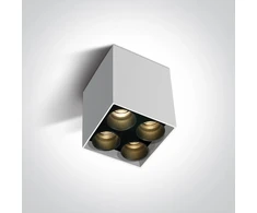 Lubinis šviestuvas 10W LED paviršinis šviestuvas, baltas, 3000K, 12406C/W/W