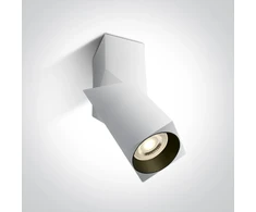 Lubinis šviestuvas 10W LED paviršinis šviestuvas, baltas, GU10, 12105E6/W