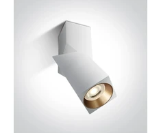Lubinis šviestuvas 10W LED paviršinis šviestuvas, baltas, GU10, 12105E6/W