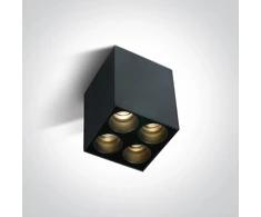 Lubinis šviestuvas 10W LED paviršinis šviestuvas, juodas, 3000K, 12406C/B/W